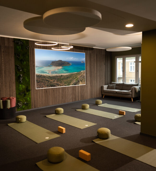Yogaraum Tagesklinik Ovid, Interior Design Anna Ebert