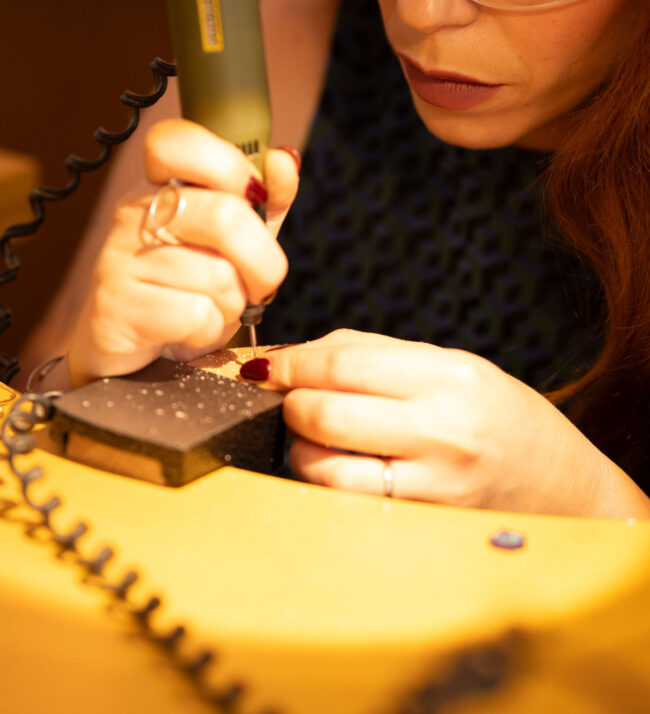 Sonderanfertigung Goldschmiede Tresen Pictofactum Anna Ebert Interior Design