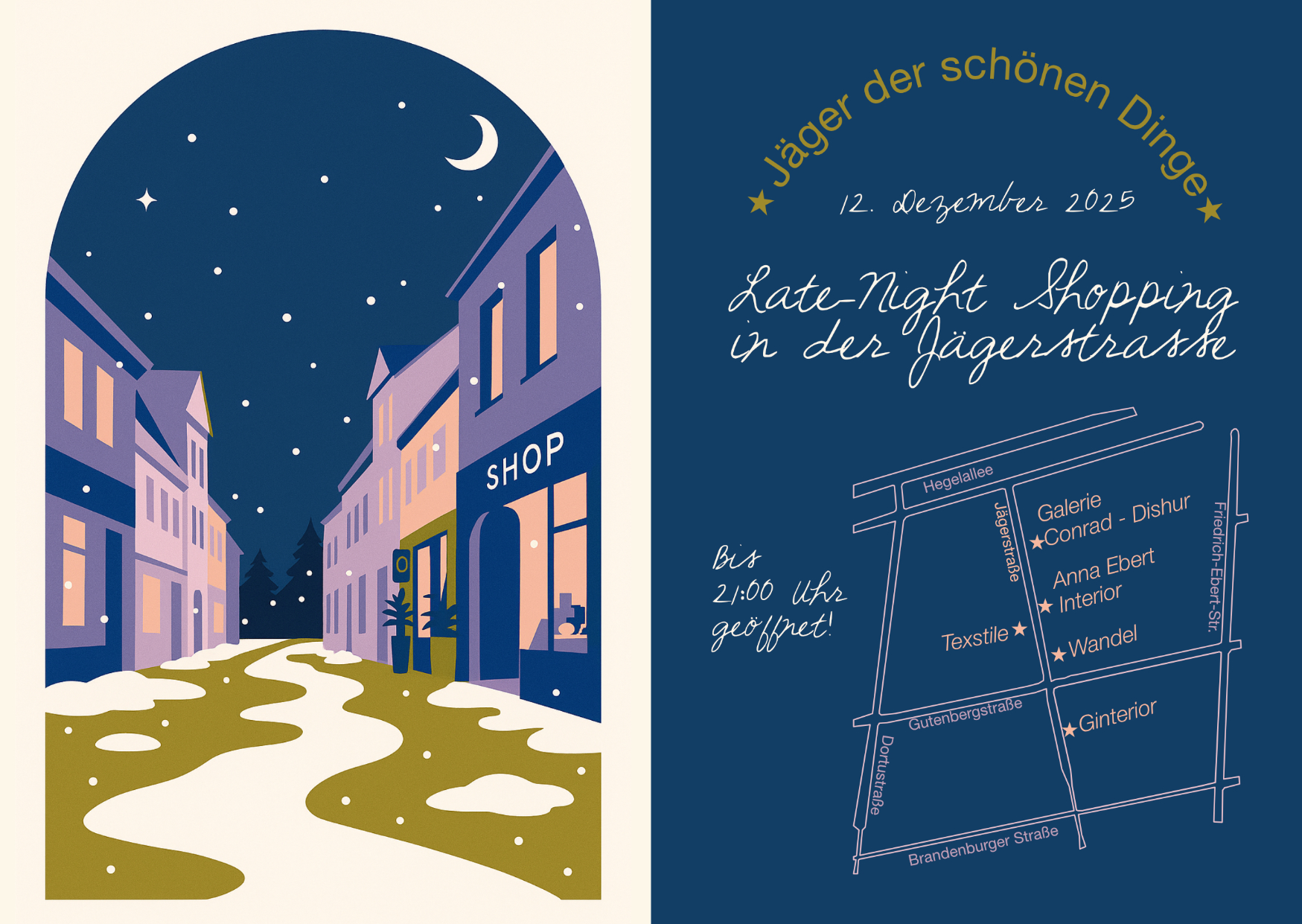 Jägerstraße Potsdam Shopping-Event